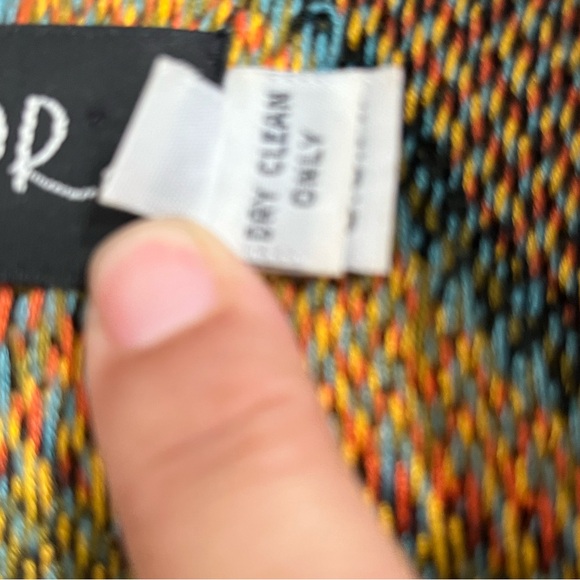 Vintage 80s 90s Multicolor Southwestern‎ Moto Style Jacket Sz. S - Picture 7 of 9